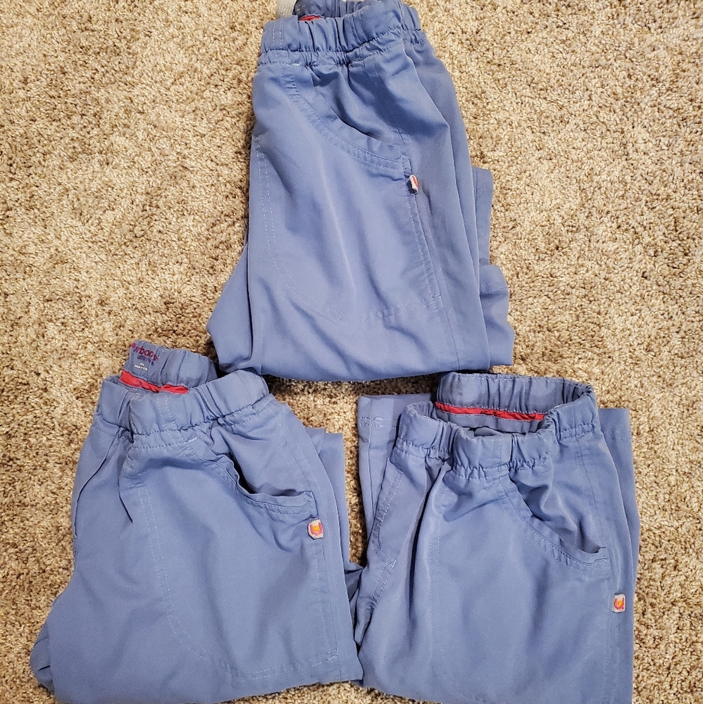 3 Urbane Ultimate Alexis Ceil Blue Scrub Pants XSP